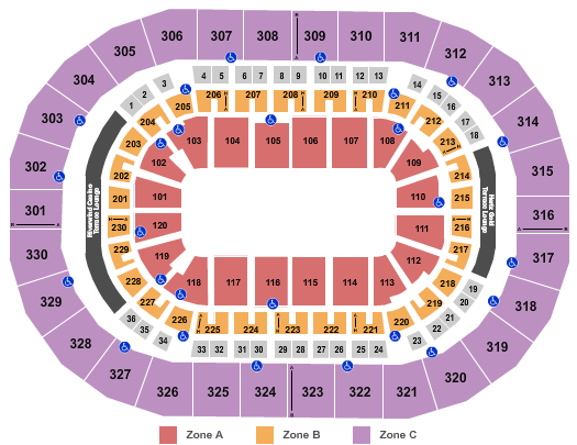 Monster Jam Seating Chart